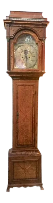 Early 19th Century English Inlaid Grandfather Tall Case Clock