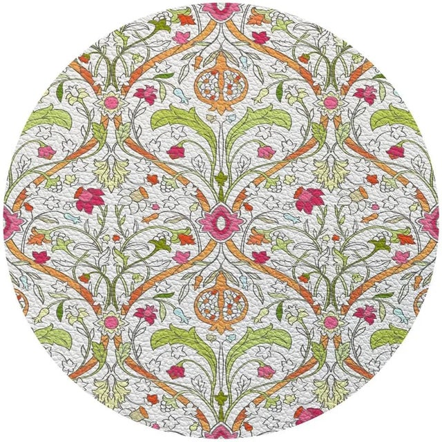 Contemporary Nicolette Mayer Pearwood Theodora Simplify 16" Round Pebble Placemats, Set of 4 For Sale - Image 3 of 3