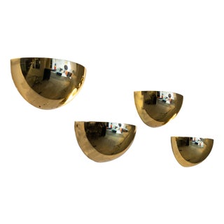 Brass Wall Sconces, 1970, Set of 4 For Sale