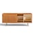 Wood Florence Knoll for Knoll Model 116 Mid Century Walnut and Cane Sliding Door Credenza For Sale - Image 7 of 10