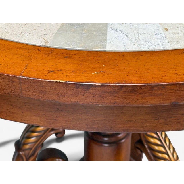 Regency Style, Pine, Stone, Accent Tables, Usa, 20th C. For Sale - Image 13 of 14