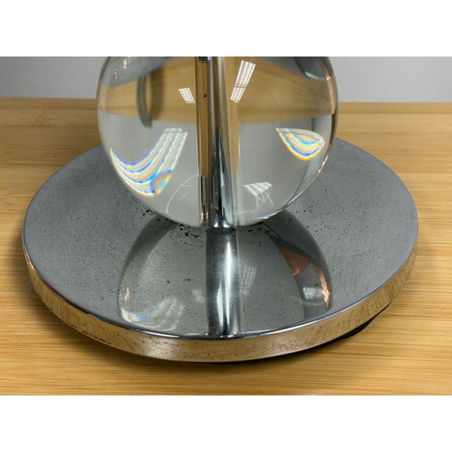 Modern Stacked Glass Orb Table Lamp For Sale - Image 11 of 12