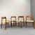 Teak Model 75 Chairs with Paper Cord Weave by Niels Otto Møller for JL Møllers Mobelfabrik, Set of 4 For Sale - Image 6 of 18