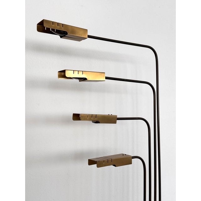 Italian Travertine and Brass Floor Lamp by Goffredo Reggiani, 1960s For Sale - Image 14 of 18