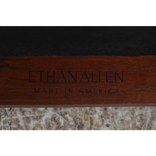 Set of 10 Ethan Allen Mahogany Dining Chairs For Sale - Image 17 of 18