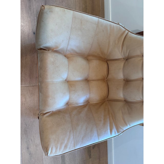 Contemporary Lawson Fenning Ojai Lounge Chair in Portola Oak Wood (Walnut) & Ojai Leather (Deer Tan) For Sale - Image 3 of 15