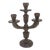 1970s Mid-Century Hand Carved Wood Candelabra Signed by Canadian Artist For Sale