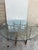 2010s Large Elegant Restored Vintage Circular Dining or Center Table by McGuire . For Sale - Image 5 of 8