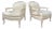 Vintage 1990s Sam Moore Bergère Chairs in Ivory Genuine Leather, Whitewashed Maple Frame – Pair For Sale