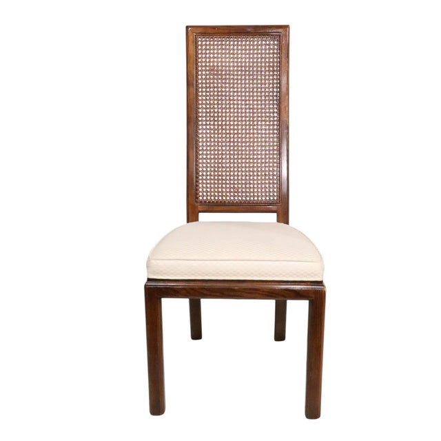 Brown Set of Ten Cane Back Dining Chairs by Henredon C. 1980's For Sale - Image 8 of 12
