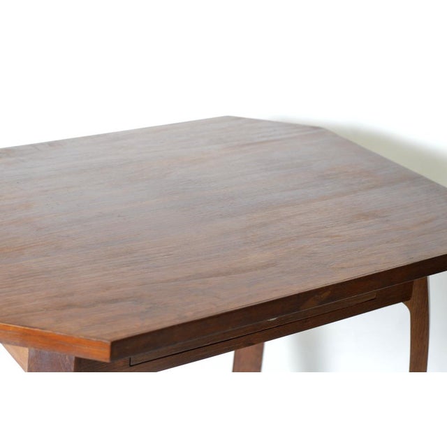 Art Deco Table in Oak with Curved Legs, 1930s For Sale - Image 9 of 12