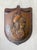 Vintage Embossed Copper Gladiator Wall Pocket For Sale In West Palm - Image 6 of 6