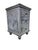 Metal Restoration Hardware Rustic Industrial Zinc Wrapped 3 Drawer Side Chest For Sale - Image 7 of 8