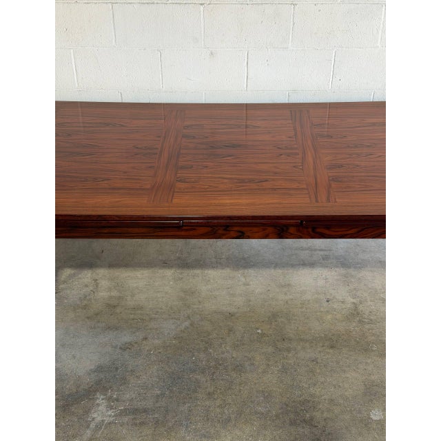 1970s Skovby Mobelfabrik Rosewood Extendable Dining Table Denmark Mid-Century Modern 1970s For Sale - Image 5 of 12