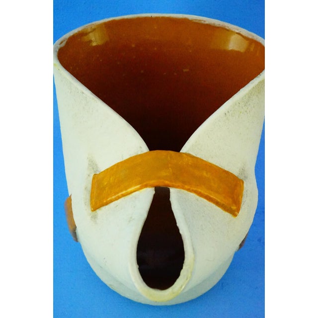 Modernist Ceramic Jug Vase by Studio Umbria ARS Umbra Umbertide, 1950s For Sale - Image 14 of 18