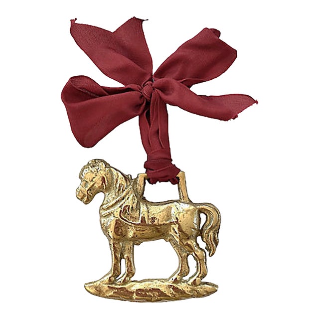 19th-C. English Horse Brass Ornament For Sale
