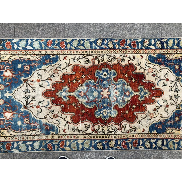 1960s 1960s Turkish Oushak Wool Rug For Sale - Image 5 of 10