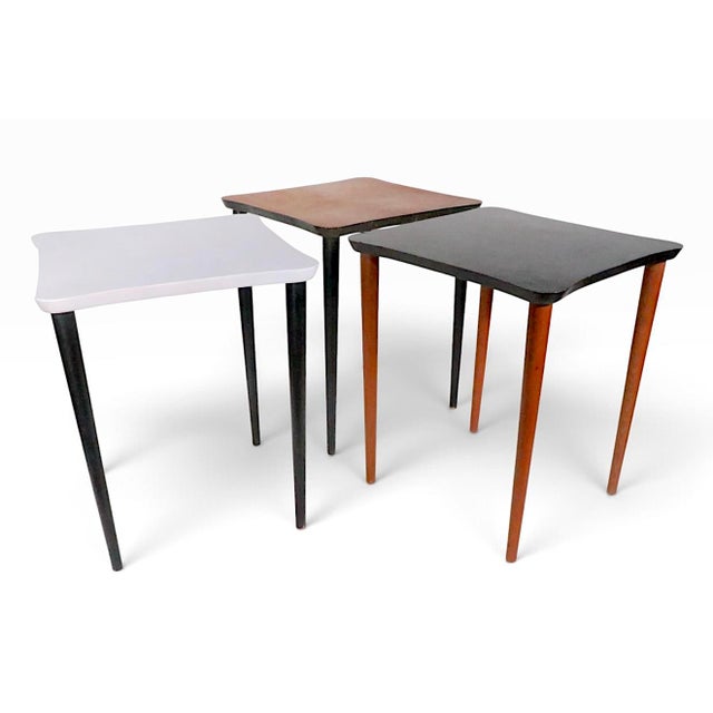 Set of Three Mid Century Stacking Tables For Sale - Image 12 of 18