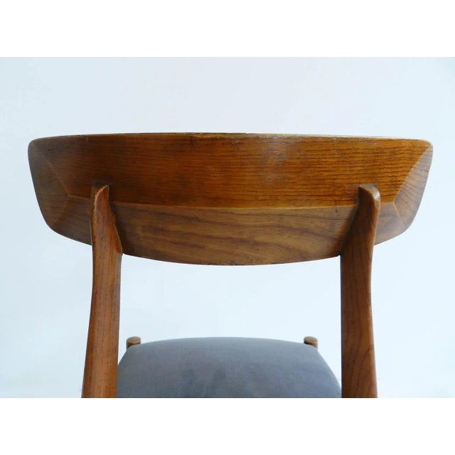 Italian Architectural Dining Chairs by Eredi Marelli for Eredi Marelli Cantù, 1950s, Set of 6 For Sale - Image 4 of 7