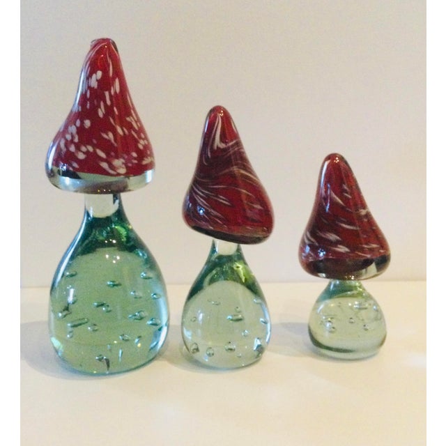 Glass Mushrooms by Florea Silviu, Set of 3 For Sale - Image 4 of 4