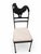 Great set of four 1980s iron dining chairs, each with a different animal silhouette back including a horse, cow, pig and...