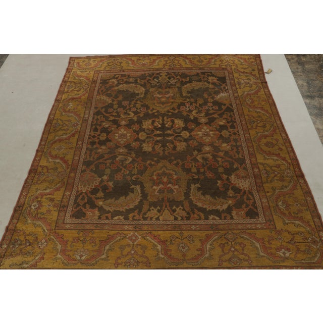 Traditional 1920s Antique Persian Sultanabad Rug in Gold and Red Floral Pattern - By Rug & Kilim For Sale - Image 3 of 7
