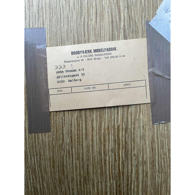 1970s Round Oak Table from Brobyværk Møbelfabrik, Denmark, 1970s For Sale - Image 5 of 11