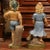 Metal Pair of Mid-Century French Painted Iron Garden Statues of Children Sculptures For Sale - Image 7 of 7