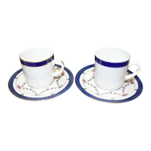 Blue Royal Doulton and j.h. Middleton & Co Delphine Teacup and Saucer Set of 2