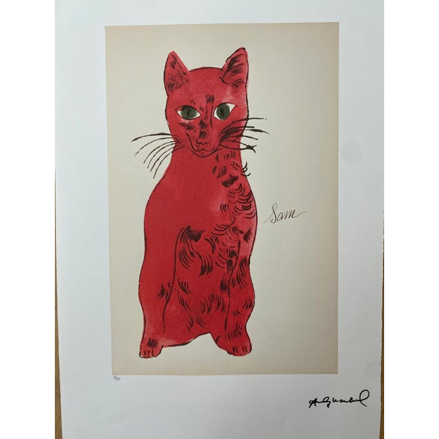 Andy Warhol "Sam" offset lithograph in colors on Arches paper, Georges Israel Editeur, sheet size 38,5 x 57 cm, plate...