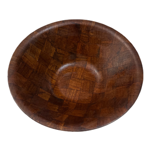 Large 1970s Lightweight Wooden Bowl