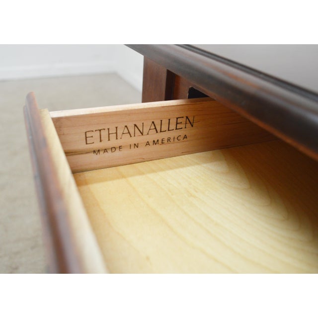 Ethan Allen Cherry Nightstand For Sale - Image 9 of 10