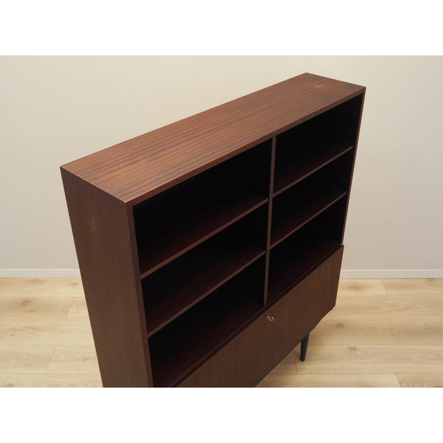 Wood Danish Mahogany Bookcase from Omann Jun, 1970s For Sale - Image 7 of 12