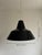 Black Industrial Pendant Lamp attributed to Asger Bay Christiansen for Asger BC, 1970s For Sale - Image 8 of 12
