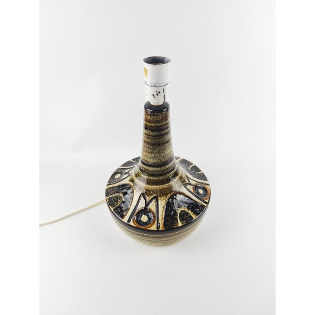 1960s Large Mid-Century Danish Ceramic Lamp from Soholm, 1960s For Sale - Image 5 of 5