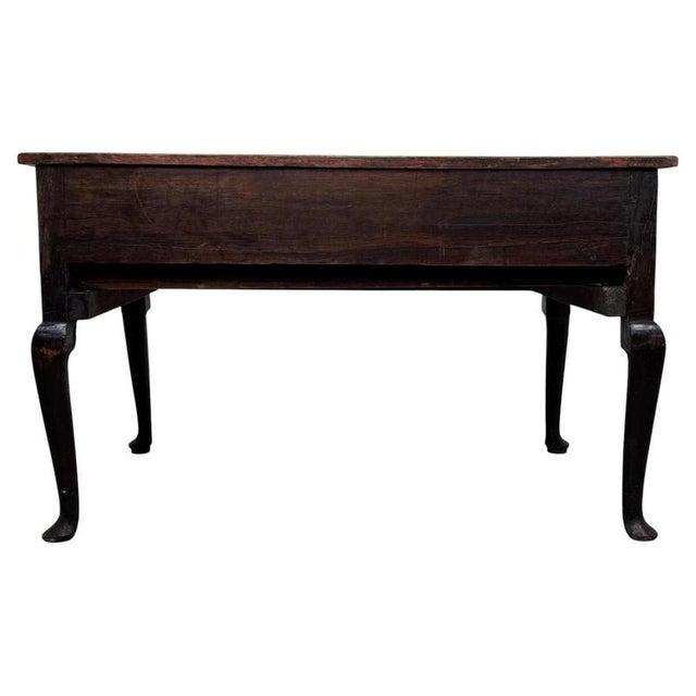 Brown Antique 18th Century English Georgian Oak Low Side Table For Sale - Image 8 of 12