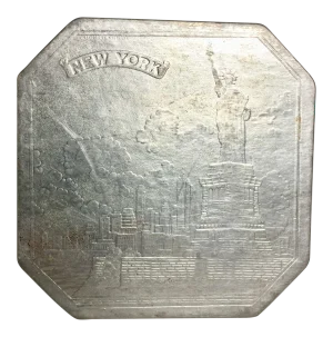 Pressed Embossed Foil Trivet New York City