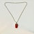 1970s Vintage Boho Chic Italian Art Nouveau Amber & Sterling Pendant Necklace, 22.5” For Sale - Image 6 of 15