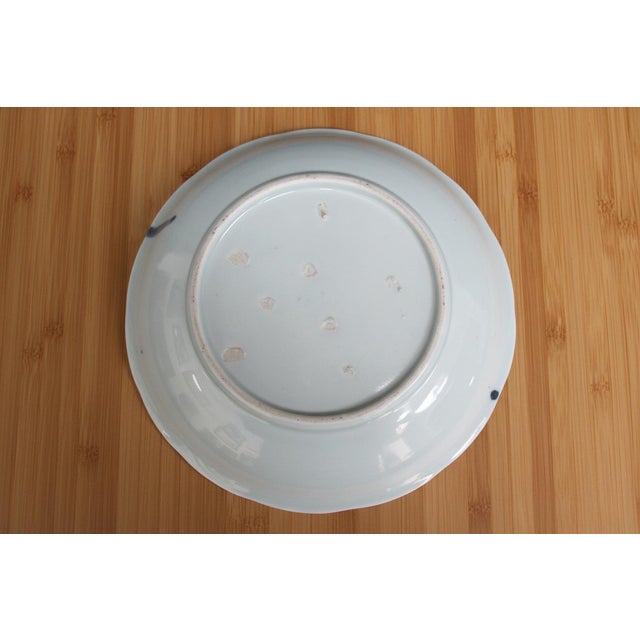 Ceramic Japanese Porcelain Arita Imari Charger Plate With Beautiful Tree & Flower Design For Sale - Image 7 of 7