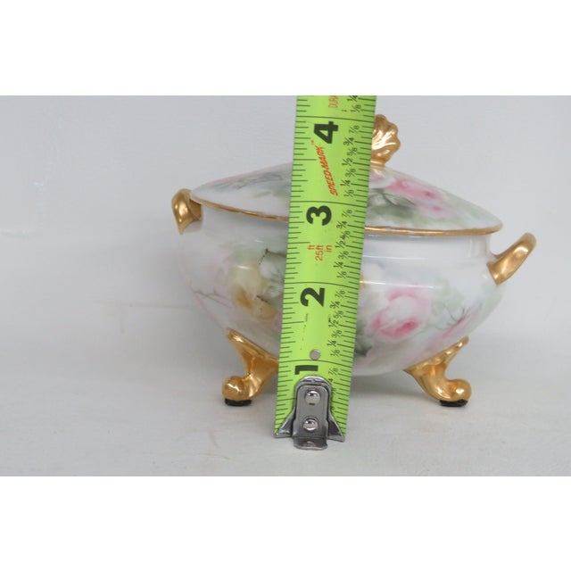 Gda Limoges France Porcelain Lidded Sugar Bowl 4572b For Sale - Image 12 of 18