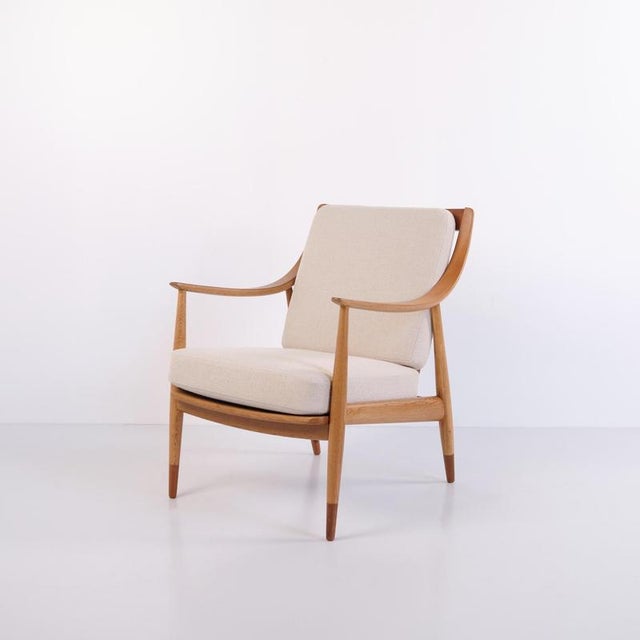 FD 135 Oak and Teak Armchair by Peter Hvidt & Mølgaard, 1950 For Sale - Image 10 of 11