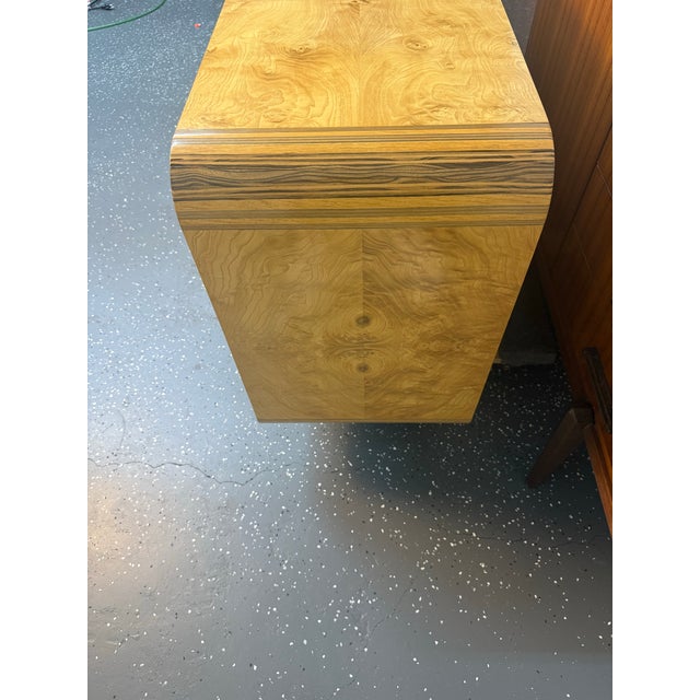1970s Henredon Scene Two Collection Burled Olive Wood Credenza For Sale - Image 12 of 12