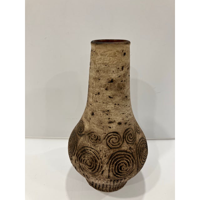 Mid-Century Modern 1950s West German Pottery Vase For Sale - Image 3 of 4