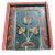 Swedish hand painted folk art box with tulip design. The lid can been slipped out. Originally was used as a document or...