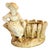 Figural Jardinière with Girl at Rustic Fence by James Hadley for Royal Worcester, 1888 For Sale