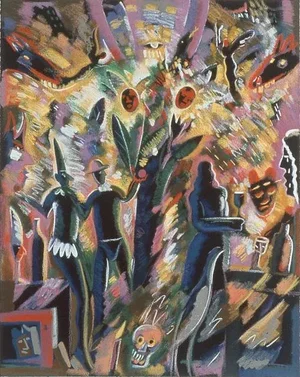 Carlos Almaraz Tree of Life, 1989, Hand Printed Silkscreen Print