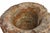 Brown 18th Century Granite Stone Bowl Mortar Planter Caramel Stripes 11 Lb For Sale - Image 8 of 10