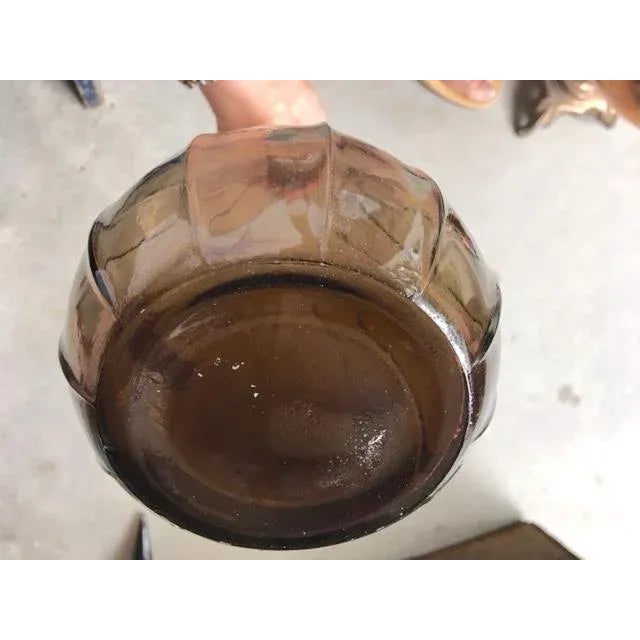 Such a Mid-Century statement piece. Very tall slender Mid-Century bottle from Italy, made by Impoli. The tall "genie"...