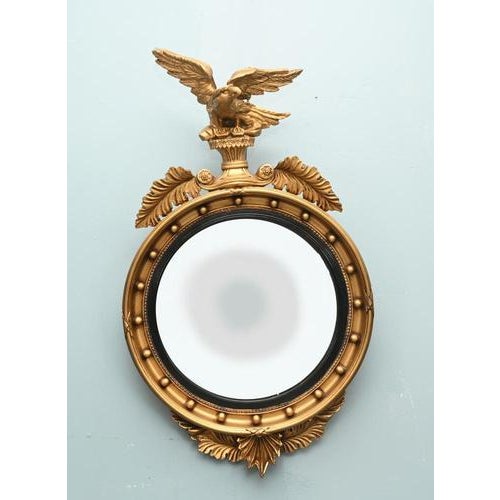 Glass Regency Revival Gilt and Glass Eagle Mirror For Sale - Image 7 of 7