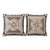 Pair of Vintage Wool Needlepoint Pillows W/Black Velvet Backs & Down Inserts — 17.5” Square for Cottage Core, Grandmillennial & Traditional. See Pics! For Sale